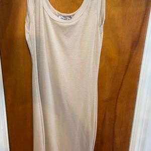 Fashion Nova  BodyCon nude dress. Size large